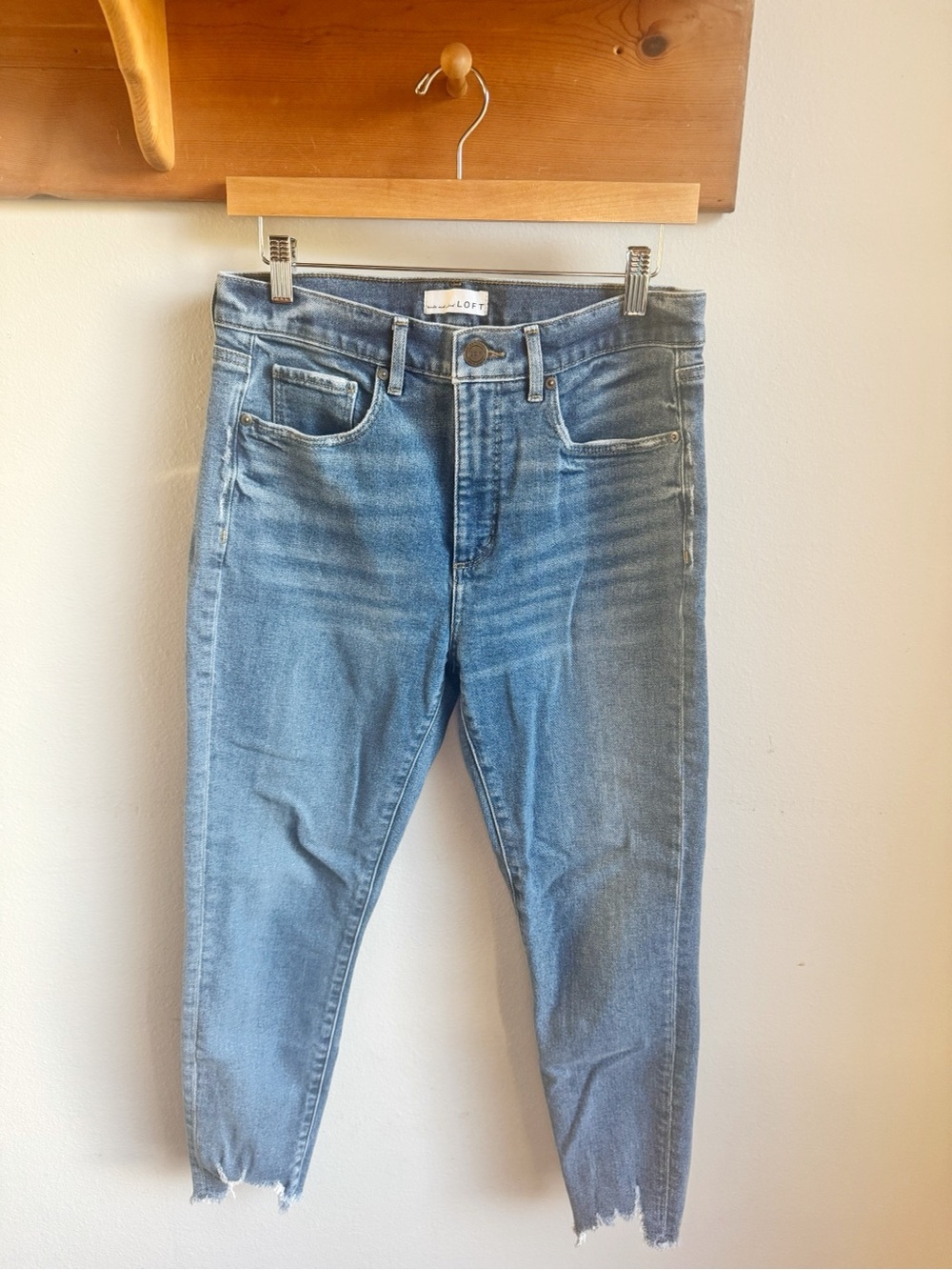 Loft “high waist skinny ankle” Jean